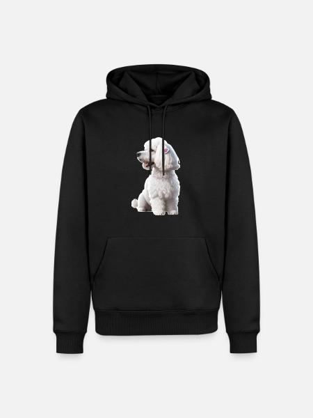 Poodle - Men’s Premium Organic Hoodie - black