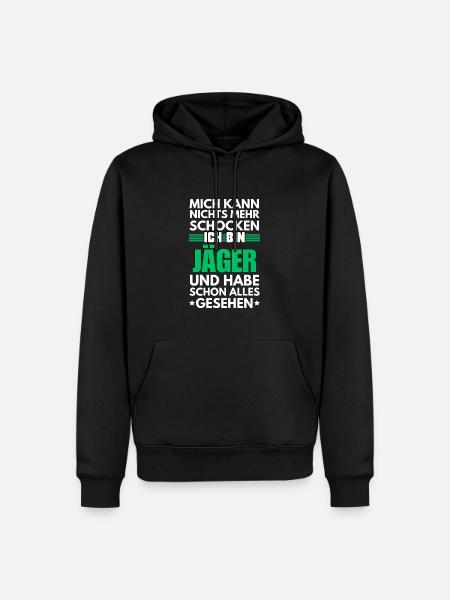 Non-Shockable Hunter - Men’s Premium Organic Hoodie - black
