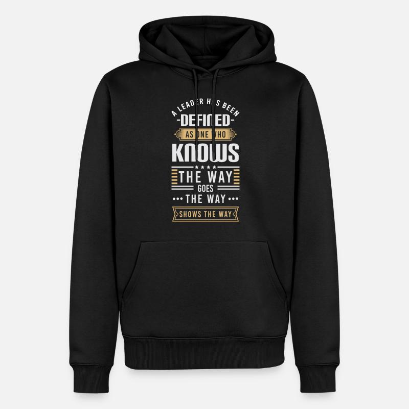 Arbeit Beruf Team - Männer Premium Bio Hoodie - Schwarz