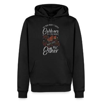 Schuhmacher Arbeit Stiefel - Männer Premium Bio Hoodie - Schwarz - Vorne - Nico (187cm)