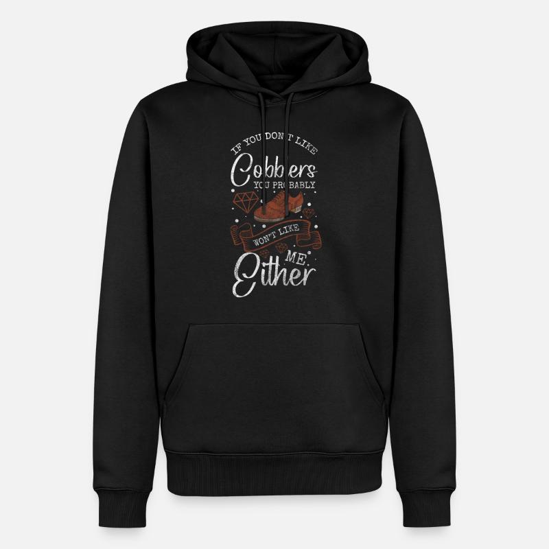 Shoemaker Work Boots - Men’s Premium Organic Hoodie - black
