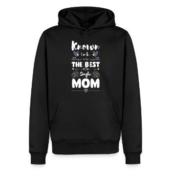 Parent, Mother, Father's Day, Offspring - Men’s Premium Organic Hoodie - black - Front - Nico (187cm)