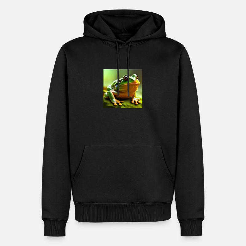 Froch - Männer Premium Bio Hoodie - Schwarz