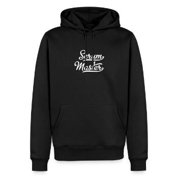 Scrum Master - Männer Premium Bio Hoodie - Schwarz - Vorne - Nico (187cm)