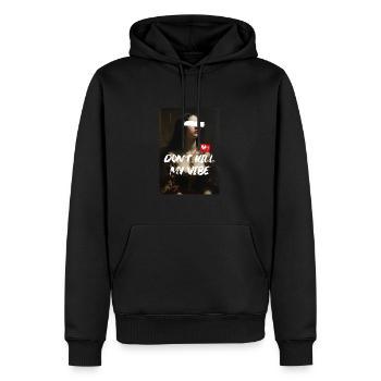 DON'T KILL MY VIBE – Neoklassische Kunst - Männer Premium Bio Hoodie - Schwarz - Vorne - Nico (187cm)
