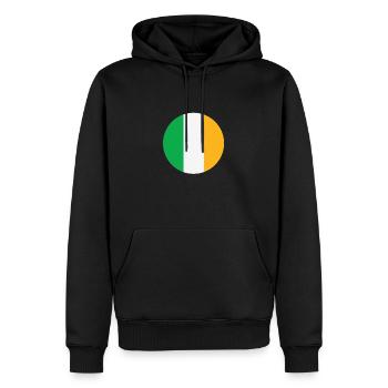 Irlande - Sweat à capuche Premium bio Homme - noir - Devant - Nico (187cm)