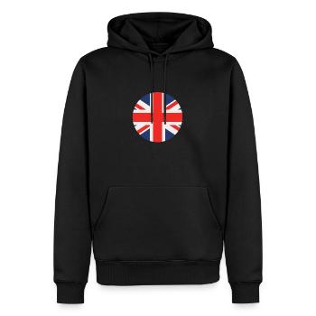 England - Männer Premium Bio Hoodie - Schwarz - Vorne - Nico (187cm)