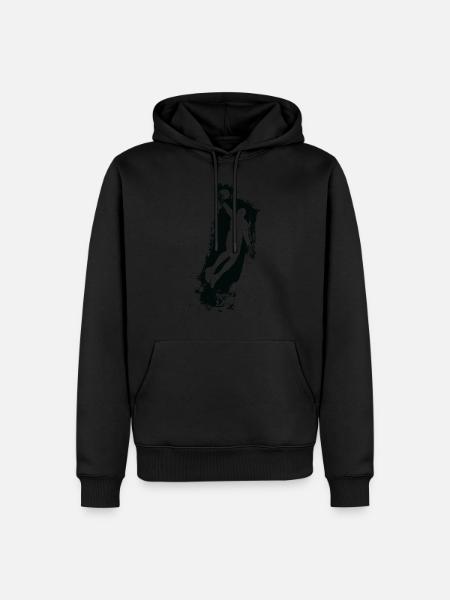 Basketball Air Man Black - Men’s Premium Organic Hoodie -