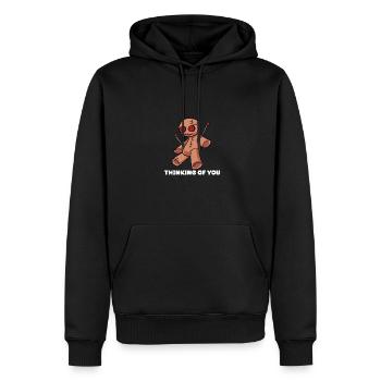 Thinking Of You Voodoo Puppe Dämon Hexe Gothik - Männer Premium Bio Hoodie - Schwarz - Vorne - Nico (187cm)