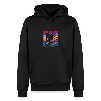 Surfen Strand Surfer Surfen Sommer Meer Liebhaber - Männer Premium Bio Hoodie - Schwarz - Vorne - Nico (187cm)