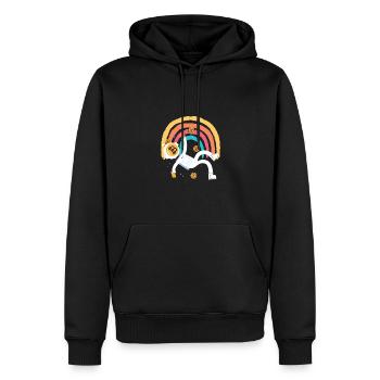 Bitcoin Roboter Btc Blockchain Liebhaber Krypto Tr - Männer Premium Bio Hoodie - Schwarz - Vorne - Nico (187cm)