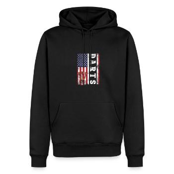Pool ist meine Therapie Billardspieler Snooker-Lie - Männer Premium Bio Hoodie - Schwarz - Vorne - Nico (187cm)