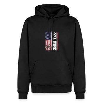 Heartbeat Chihuahua Puppy Haustier Hundeliebhaber - Männer Premium Bio Hoodie - Schwarz - Vorne - Nico (187cm)