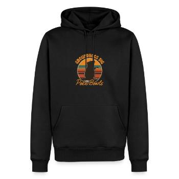 Murmeltiere graben Poke Bowls Lustiges Design für Feinschmecker - Männer Premium Bio Hoodie - Schwarz - Vorne - Nico (187cm)