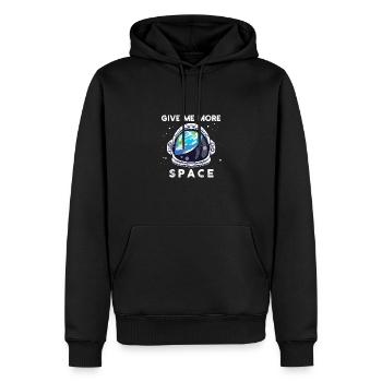Astronaut All Lustiger Spruch Freiraum Freiheit - Männer Premium Bio Hoodie - Schwarz - Vorne - Nico (187cm)