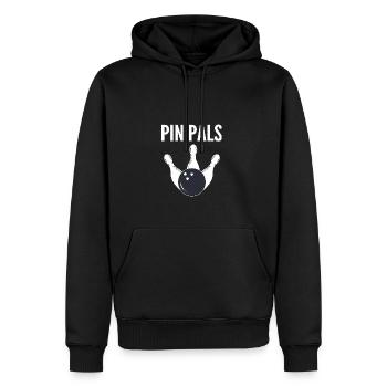 Pin -Freunde Sportler Gift - Männer Premium Bio Hoodie - Schwarz - Vorne - Nico (187cm)