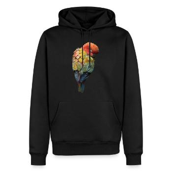 Papagei - Männer Premium Bio Hoodie - Schwarz - Vorne - Nico (187cm)