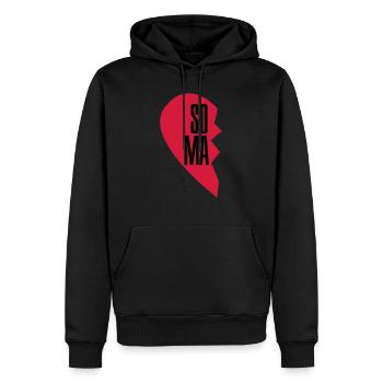 Soul Mate Couple Shirt - Männer Premium Bio Hoodie - Schwarz - Vorne - Nico (187cm)