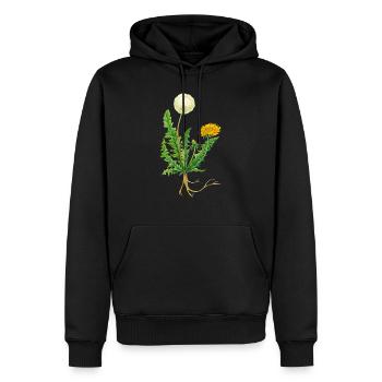 Pissenlit - Sweat à capuche Premium bio Homme - noir - Devant - Nico (187cm)