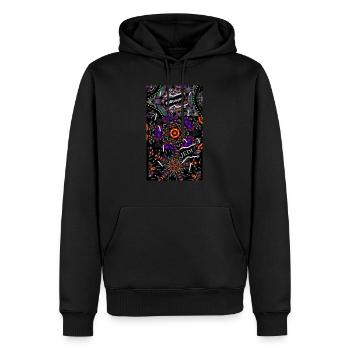 Fire 12 Raffiné 10t - Sweat à capuche Premium bio Homme - noir - Devant - Nico (187cm)