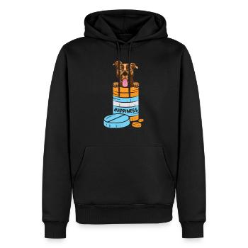 American Staffordshire Bull Terrier Staffy Dog - Men’s Premium Organic Hoodie - black - Front - Nico (187cm)