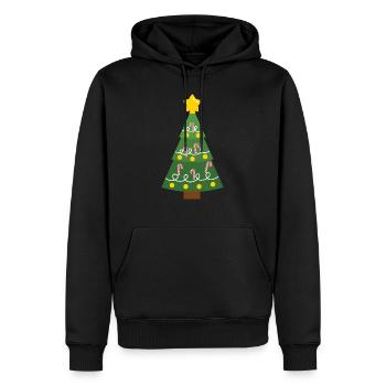 Weihnachtsbaum - Männer Premium Bio Hoodie - Schwarz - Vorne - Nico (187cm)