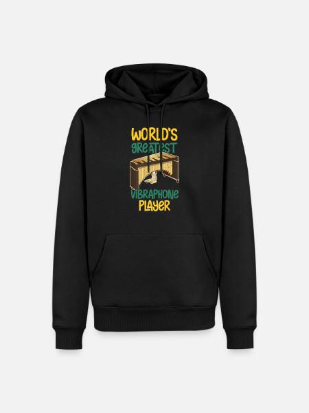 Percussion Shule Musician Vibraphone - Men’s Premium Organic Hoodie - black