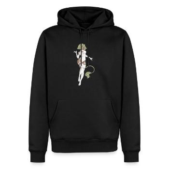 Anime Design - Men’s Premium Organic Hoodie - black - Front - Nico (187cm)