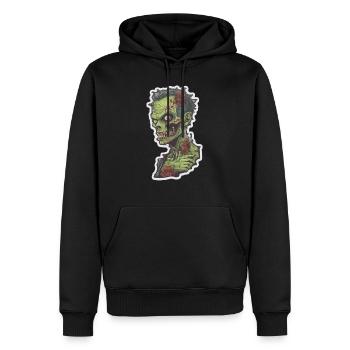 Helloween Zombi - Männer Premium Bio Hoodie - Schwarz - Vorne - Nico (187cm)