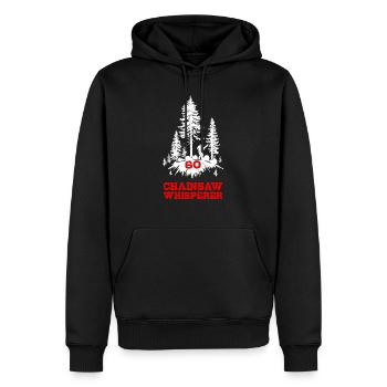 Tronçonneuse Whisperer 60 Poêle à bois de chauffage - Sweat à capuche Premium bio Homme - noir - Devant - Nico (187cm)