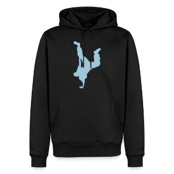 break dance hip hop danseur - Sweat à capuche Premium bio Homme - noir - Devant - Nico (187cm)