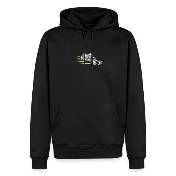 Laufschuh Wortsalat Definition Geschenk - Männer Premium Bio Hoodie - Schwarz - Vorne - Nico (187cm)