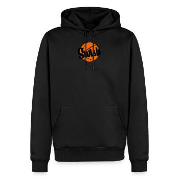 Basketball Swish - Sweat à capuche Premium bio Homme - noir - Devant - Nico (187cm)