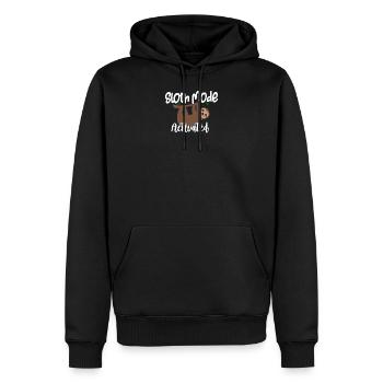 Sloth Lover Sloth Mode Aktiviert Süßes Sloth Geschenk - Männer Premium Bio Hoodie - Schwarz - Vorne - Nico (187cm)