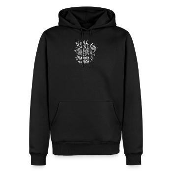 Diamants Il est difficile d’être un diamant dans un - Sweat à capuche Premium bio Homme - noir - Devant - Nico (187cm)