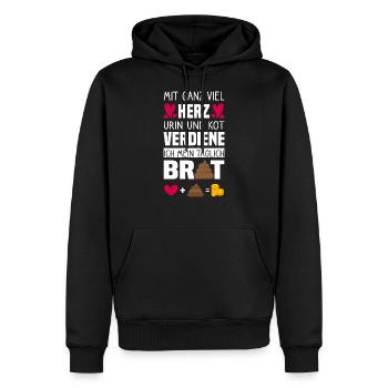 Seine Majestät der Pfleger Lustige Altenpfleger - Männer Premium Bio Hoodie - Schwarz - Vorne - Nico (187cm)