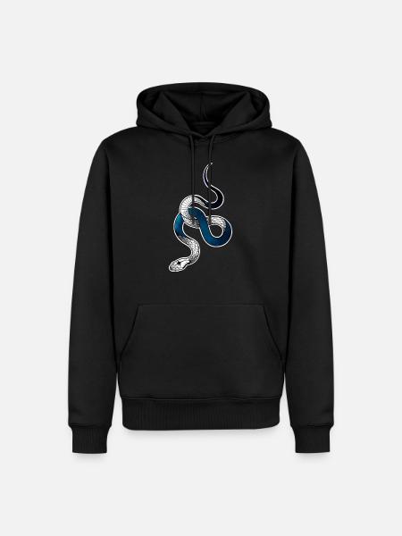 Serpent cosmos - Sweat à capuche Premium bio Homme - noir