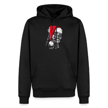Santa BORDER TERRIER Weihnachten Wilsigns Hunde - Männer Premium Bio Hoodie - Schwarz - Vorne - Nico (187cm)