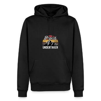 Bestatter Superherofunny Zitat Vintage Dad - Männer Premium Bio Hoodie - Schwarz - Vorne - Nico (187cm)