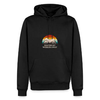 Lesen Sie meine Sorgen weg lustige Buchliebhaber H - Männer Premium Bio Hoodie - Schwarz - Vorne - Nico (187cm)