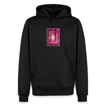 Winterzauberkraft - Sonja Ariel von Staden - Männer Premium Bio Hoodie - Schwarz - Vorne - Nico (187cm)