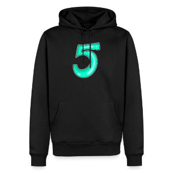5 Nummer Zahl Motiv - Männer Premium Bio Hoodie - Schwarz - Vorne - Nico (187cm)