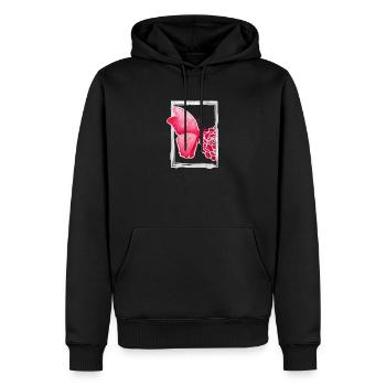 Rosenschmetterling - Sonja Ariel von Staden - Männer Premium Bio Hoodie - Schwarz - Vorne - Nico (187cm)