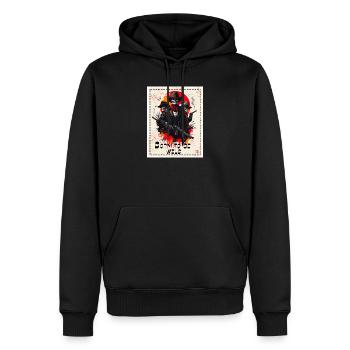 Born to be wiiiiild - Sweat à capuche Premium bio Homme - noir - Devant - Nico (187cm)