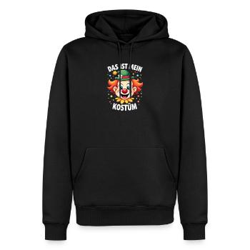 Déguisement de clown de carnaval Carnaval Carnaval - Sweat à capuche Premium bio Homme - noir - Devant - Nico (187cm)