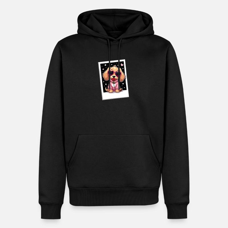 Dackel teckel teckel tekel - Sweat à capuche Premium bio Homme - noir