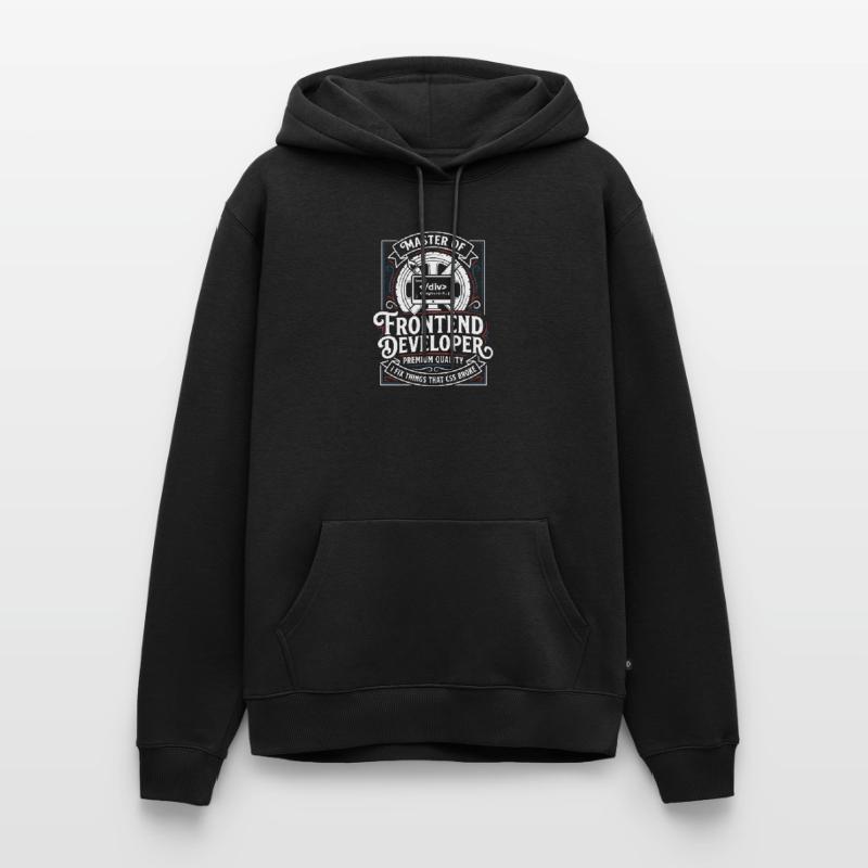 Frontend Master: CSS HTML Art Men’s Premium Organic Hoodie