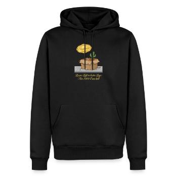 Luxus Loft In Bester Lage 2000€ Miete - Männer Premium Bio Hoodie - Schwarz - Vorne - Nico (187cm)