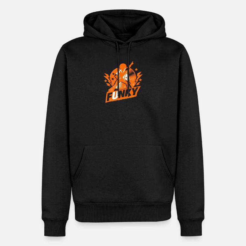 malodorant - Sweat à capuche Premium bio Homme - noir