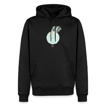 Design de plage Ocean Breeze, élégante ligne côtière - Sweat à capuche Premium bio Homme - noir - Devant - Nico (187cm)